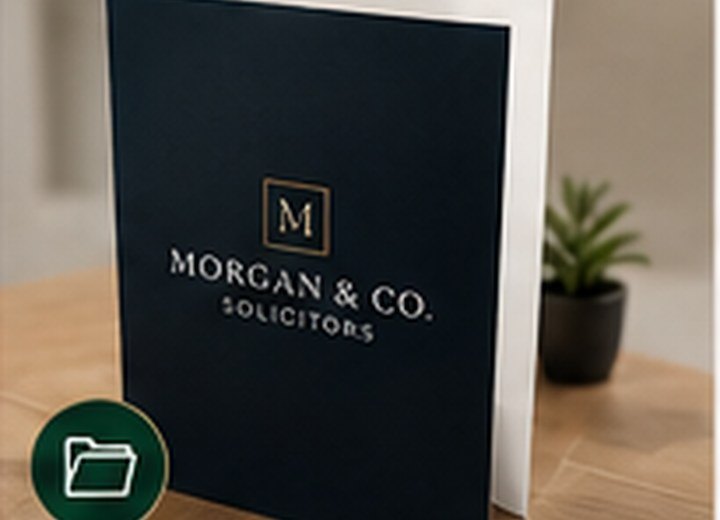 Presentation Folders print sample