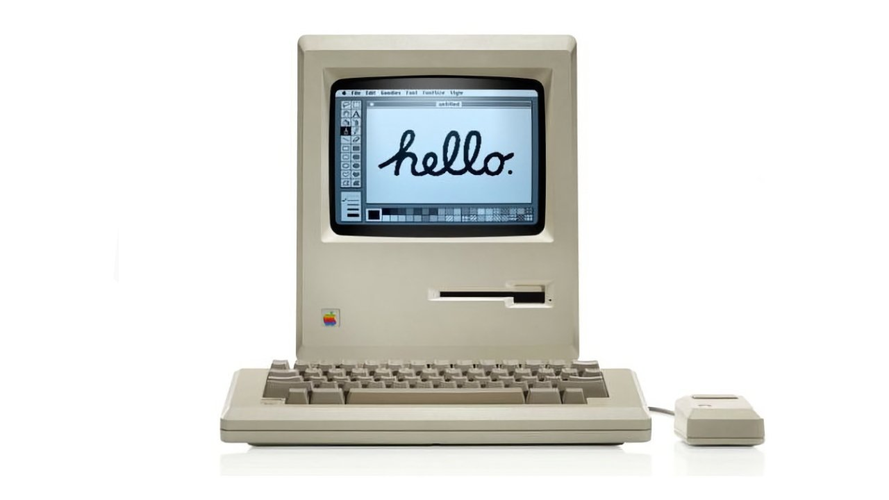 Click to open full-size image in a new tab Original 1984 Apple Macintosh computer