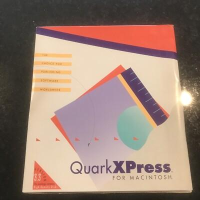 Vintage QuarkXPress for Macintosh software packaging